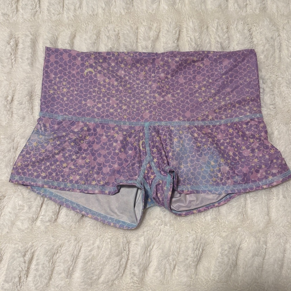 Teeki Lavender Starry Scale Shorts